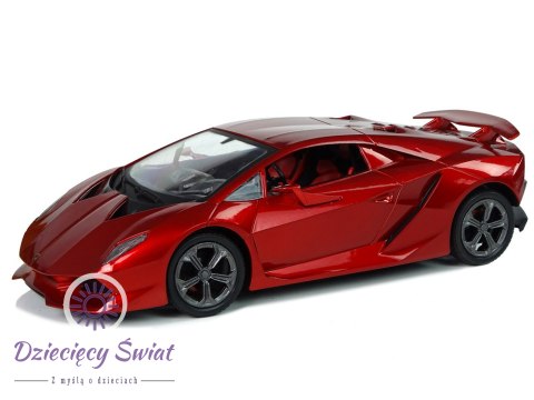 Auto Sportowe R/C 1:18 Lamborghini Sesto Elemento Czerwone 2.4 G Światła