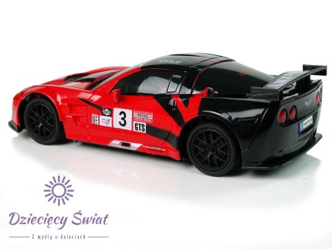 Auto Sportowe R/C 1:24 Corvette C6.R Czerwone 2.4 G Światła