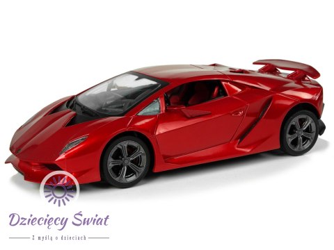 Auto Sportowe R/C 1:24 Lamborghini Czerwone 2.4 G Światła