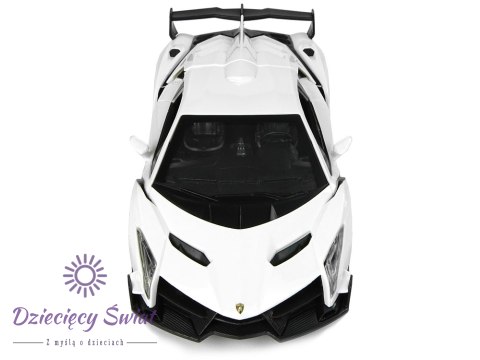 Auto Sportowe R/C 1:24 Lamborghini Veneno Białe 2.4 G Światła