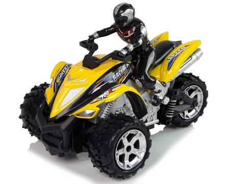 Quad Rock Crawler Trójkołowy Zdalnie Sterowany 1:12 2,4G Żółty