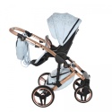 Heart Błysk 2w1 Junama 05 Blue+Copper ekskluzywny wózek dziecięcy