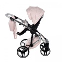 Heart Błysk 2w1 Junama 06 Pink+Silver ekskluzywny wózek dziecięcy