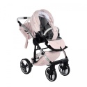 Heart Błysk 2w1 Junama 06 Pink+Silver ekskluzywny wózek dziecięcy