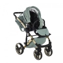 Heart Błysk 3w1 Junama 03 Green-Gold ekskluzywny wózek dziecięcy