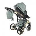 Heart Błysk 3w1 Junama 03 Green-Gold ekskluzywny wózek dziecięcy
