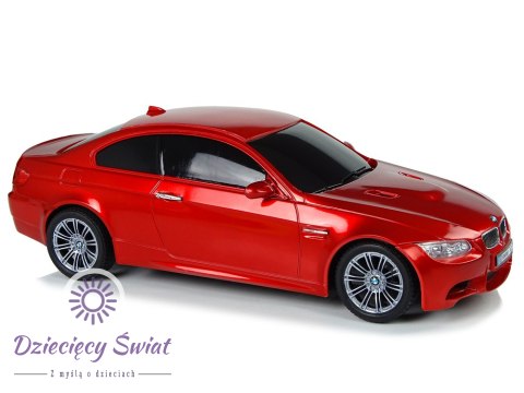 Auto Zdalnie Sterowane BMW M3 Czerwony 2,4 G Pilot Kierownica 1:18 Dźwięk Światła