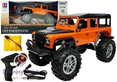 Auto Zdalnie Sterowane Land Rover Defender R/C Pomarańczowe 1:14