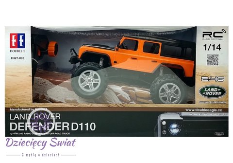 Auto Zdalnie Sterowane Land Rover Defender R/C Pomarańczowe 1:14