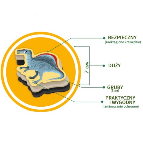 Zestaw Magnesów Wielkie Dinozaury MV 6032-06
