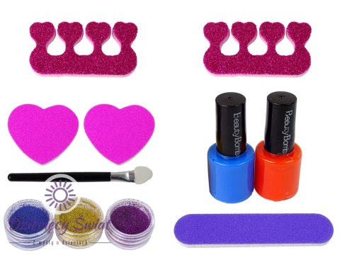 Zestaw Do Malowania Paznokci Frezarka Lampa Pilnik Brokaty