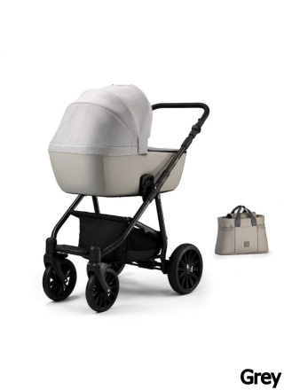 Apus 2w1 Grey Dada Prams głęboki wielofunkcyjny wózek dziecięcy