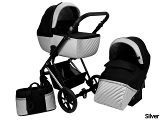 Apus Chic 2w1 Silver Dada Prams wielofunkcyjny głęboki wózek dziecięcy