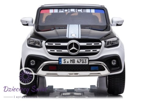 Auto na Akumulator XMX606 Mercedes X Policja Biały