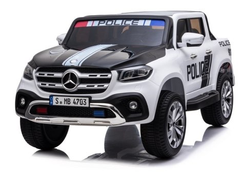 Auto na Akumulator XMX606 Mercedes X Policja Biały