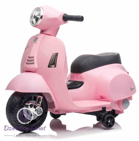 Jeździk akumulatorowy Scooter Vespa pudrowy róż