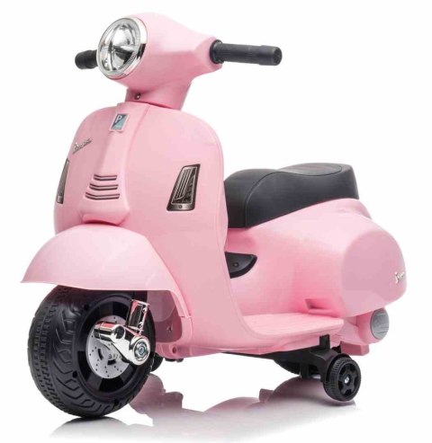 Jeździk akumulatorowy Scooter Vespa pudrowy róż