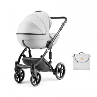 Max 500 2w1 Dolomite Silver Dada Prams wózek dziecięcy zapewniający idealny komfort maluszka