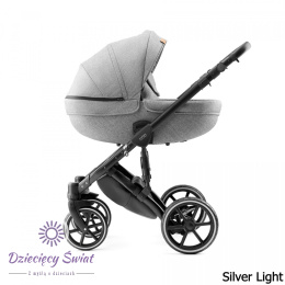 Max 500 2w1 Dolomite Silver Light Dada Prams wózek dziecięcy zapewniający idealny komfort maluszka
