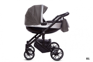 Chic 2w1 Kolor 01 BabyActive elegancki głęboki wózek dziecięcy