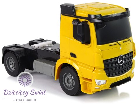 Duża Ciężarówka Laweta R/C Mercedes Arocs Żółta 1:20 Długość 103 cm