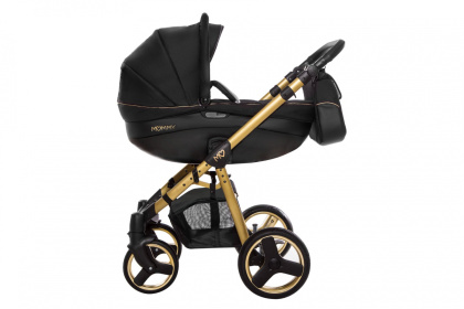 BabyActive Mommy Gold Magic 14 – Wózek głęboko-spacerowy 2w1 z żelowymi kołami.