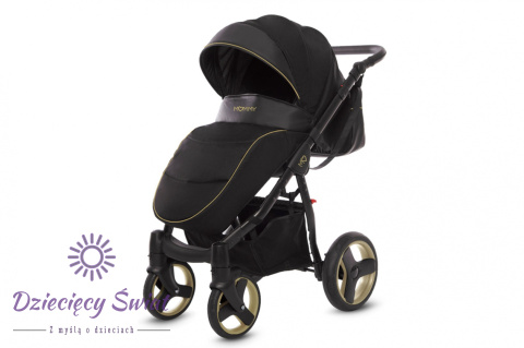 BabyActive Mommy Gold Magic 15 – Wózek głęboko-spacerowy 2w1 z żelowymi kołami.