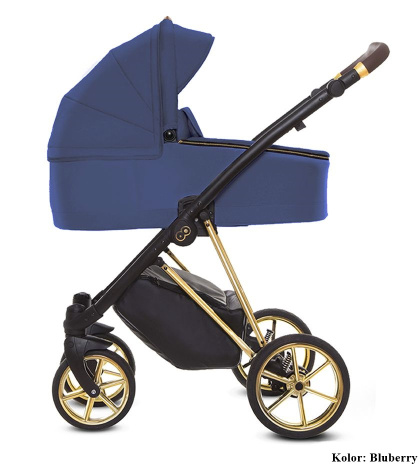 Musse Royal Blueberry 2w1 BabyActive wielofunkcyjny wózek dziecięcy ze skórzana tapicerką