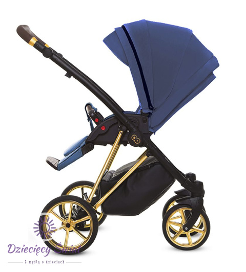 Musse Royal Blueberry 2w1 BabyActive wielofunkcyjny wózek dziecięcy ze skórzana tapicerką