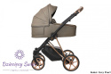 Musse Royal Grey Pearl 2w1 BabyActive wielofunkcyjny wózek dziecięcy ze skórzana tapicerką