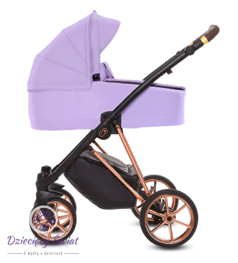 Musse ULTRA Lilac 2w1 BabyActive wielofunkcyjny wózek dziecięcy w pastelowych odcieniach