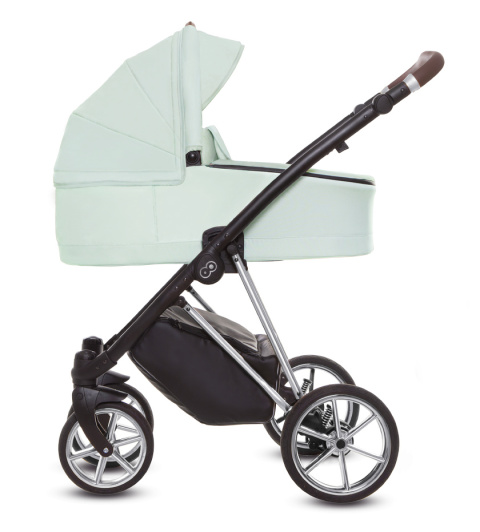 BabyActive Musse Ultra Mint – Wielofunkcyjny wózek głęboko-spacerowy 2w1 z żelowymi kołami.