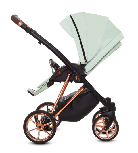 BabyActive Musse Ultra Mint – Wielofunkcyjny wózek głęboko-spacerowy 2w1 z żelowymi kołami.