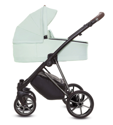 BabyActive Musse Ultra Mint – Wielofunkcyjny wózek głęboko-spacerowy 2w1 z żelowymi kołami.