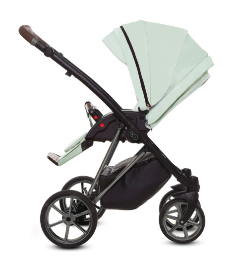 BabyActive Musse Ultra Mint – Wielofunkcyjny wózek głęboko-spacerowy 2w1 z żelowymi kołami.