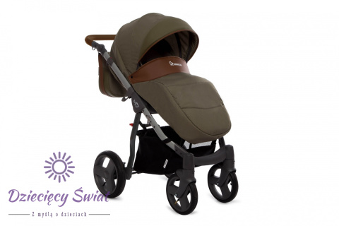 Mommy Classic 3w1 Black Magic 07 Khaki wózek dziecięcy głęboko spacerowy