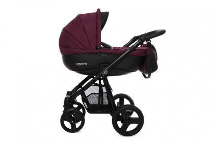 Mommy Classic 3w1 Black Magic 08 Plum wózek dziecięcy głęboko spacerowy