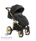Mommy Glossy Gold Black 3w1 BabyActive wózek wielofunkcyjny w nowoczesnym design
