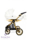 Mommy Glossy Gold White 3w1 BabyActive nowoczesny wózek dziecięcy