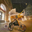 Mommy Glossy Gold White 3w1 BabyActive nowoczesny wózek dziecięcy