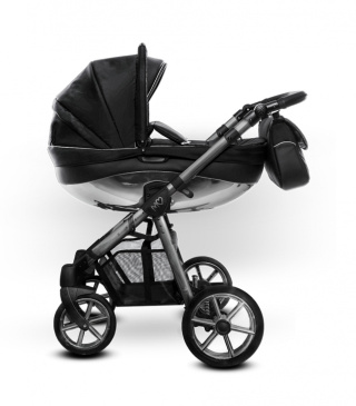 Mommy Glossy Space Grey Black 3w1 BabyActive wózek wielofunkcyjny w nowoczesnym design