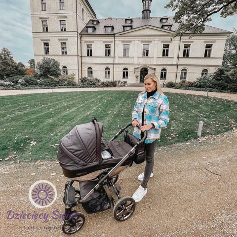 Mommy Glossy Space Grey Black 3w1 BabyActive wózek wielofunkcyjny w nowoczesnym design