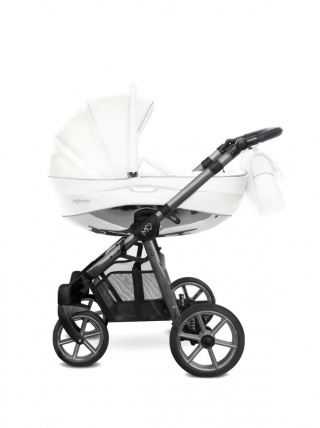 Mommy Glossy Space Grey White 3w1 BabyActive nowoczesny wózek dziecięcy