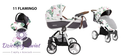 Mommy Summer Flamingo 3w1 BabyActive wózek dziecięcy w niepowtarzalnym design