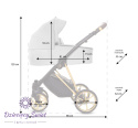Musse Royal Onyx 2w1 BabyActive wielofunkcyjny wózek dziecięcy ze skórzana tapicerką