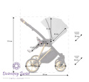 Musse ULTRA Black 2w1 BabyActive wielofunkcyjny wózek dziecięcy w pastelowych odcieniach