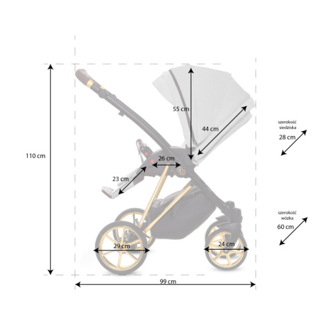 BabyActive Musse Ultra Mint – Wielofunkcyjny wózek głęboko-spacerowy 2w1 z żelowymi kołami.