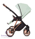 Musse ULTRA Mint 3w1 BabyActive wózekm dziecięcy w pastelowych odcieniach