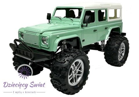 Auto Zdalnie Sterowane Jeep R/C Zielony 7.5 km/h 1:14 2.4G