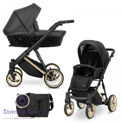 Ivento Premium 2w1 Black Pearl Kunert wózek dziecięcy o nowoczesnym design